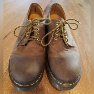 RARE Vintage Dr. Martens 1561/34 Brown Leather Oxford Shoes Made In England